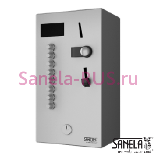 Монетный и жетонный автомат для 2-8 или 12 душей, выбор пользователем SLZA 02LN Монетный и жетонный автомат для 2-8 или 12 душей, выбор пользователем SLZA 02LN