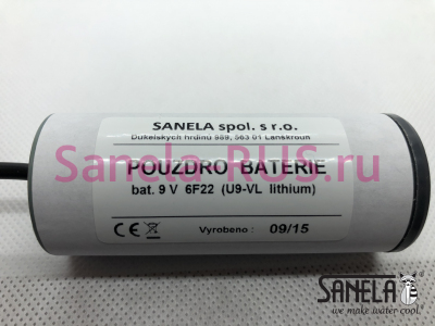 Корпус для батарейки с Muller проводом 9В арт:  Sanela Чехия (фото, схема)