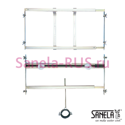 Монтажная рама для писсуара SLR 02 арт: 08020 Sanela Чехия (фото, схема)