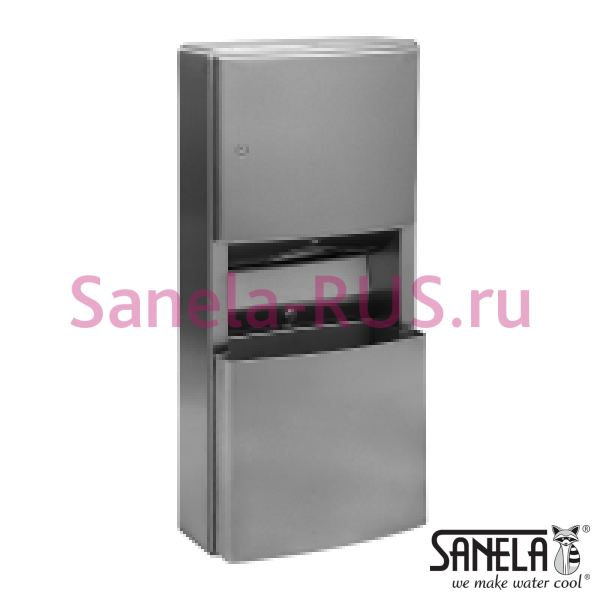 Нержавеющий держатель бумажных полотенец с мусоркой SLZN 21 Нержавеющий держатель бумажных полотенец с мусоркой SLZN 21