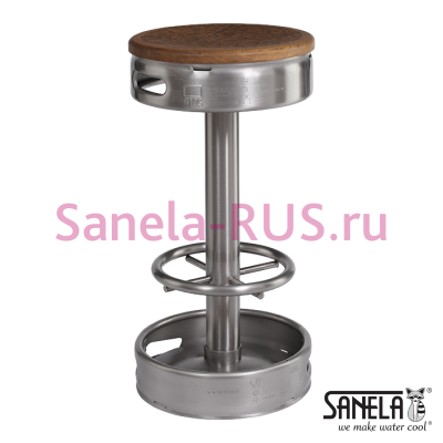 Нержавеющий барный стул KEG SLZN 92 арт: 85920 Sanela Чехия (фото, схема)