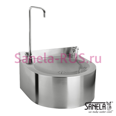 Питьевой фонтанчик с кранами SLUN 62S арт: 83625 Sanela Чехия (фото, схема)